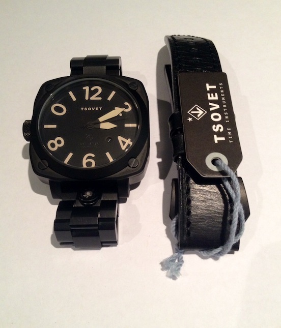 Tsovet SVT-CN38 38mm Stainless Steel and Leather Watch | Leather watch,  Mens designer watches, Watch design