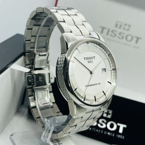 NEW Tissot Men s Luxury Powermatic Automatic Silver White 41mm