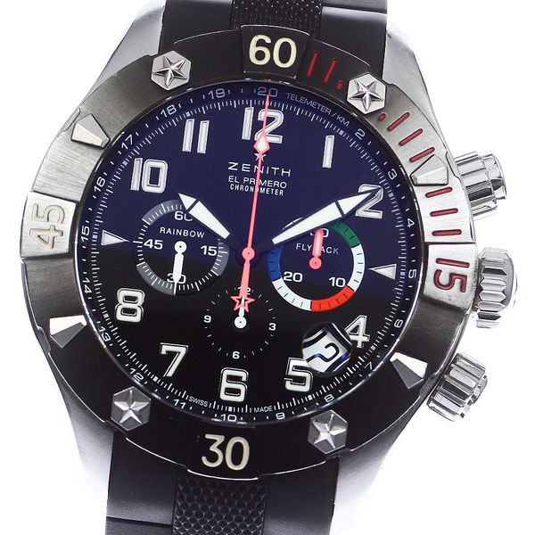 ★With box and warranty card [ZENITH] Zenith El Primero Rainbow Flyback
