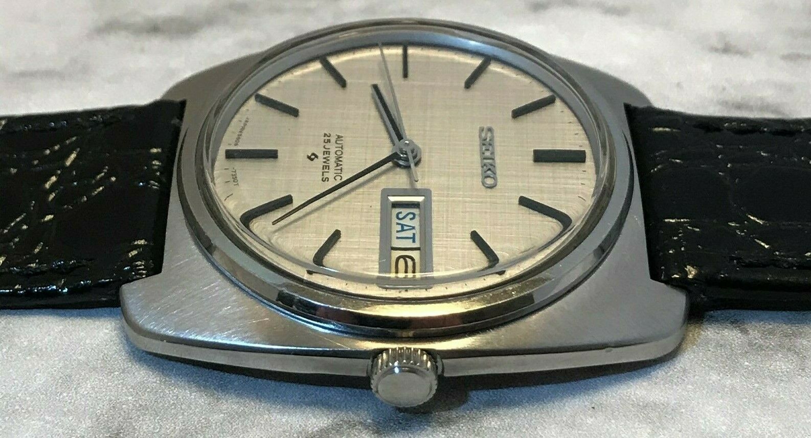 RARE VINTAGE 1969 SEIKO 5606-7130 WITH ORIGINAL SILVER LINEN DIAL! USA  SELLER! | WatchCharts