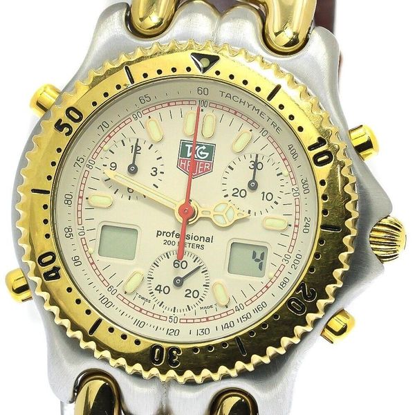 ♥usagisan007♥TAG Heuer Sel CG1123/0 Near MINT] TAG HEUER CG1123-0 SENNA SEL S/el Chronograph