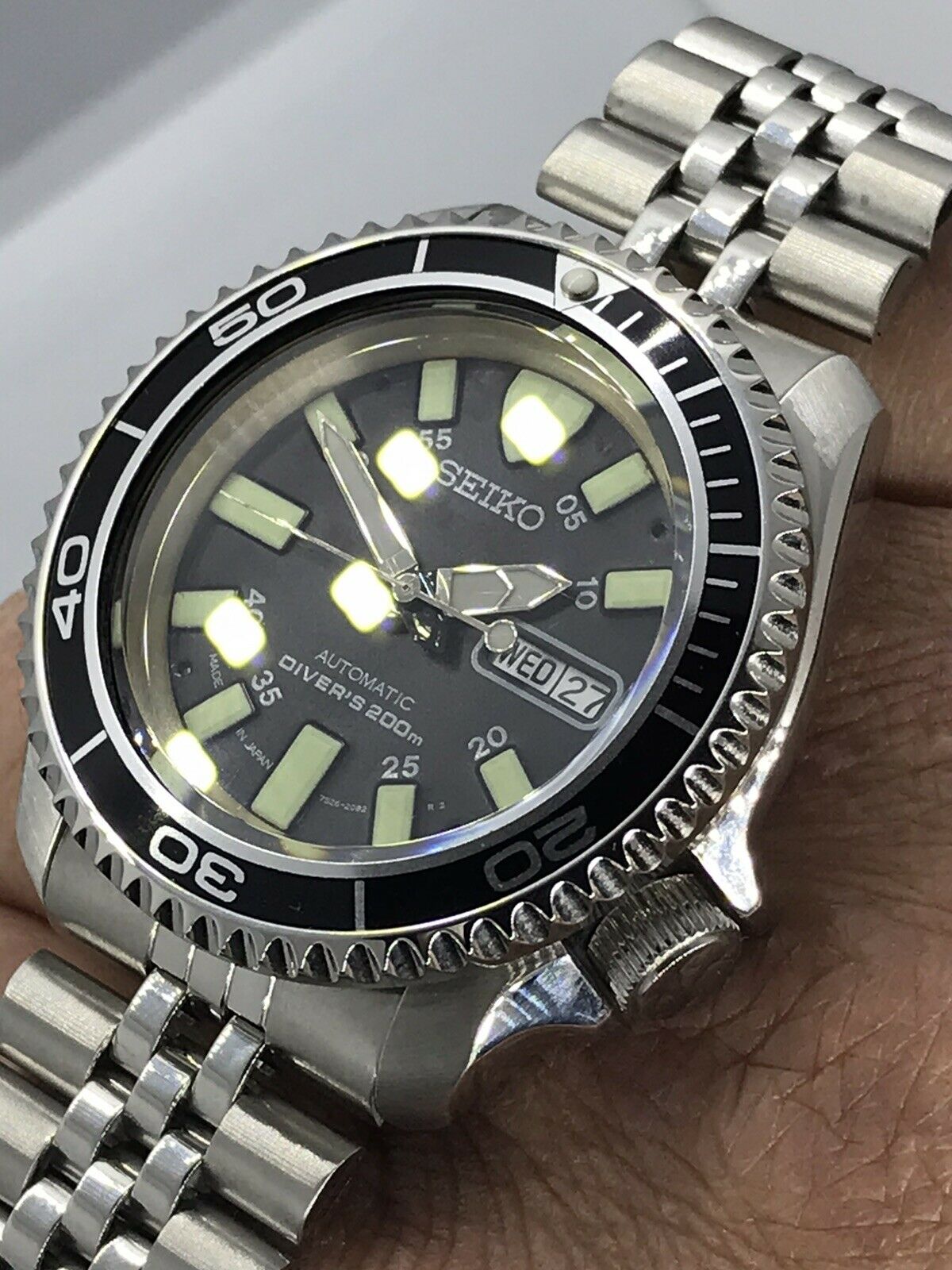 Custom SKX007 Diver Monster Dial Planet Ocean Mod Seiko NH36 Mov't