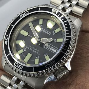 Custom SKX007 Diver Monster Dial Planet Ocean Mod Seiko NH36 Mov't Sapphire  | WatchCharts