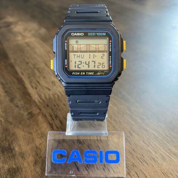 RARE MINT Vintage 1989 Casio FT-100W FISH EN TIME Marlin