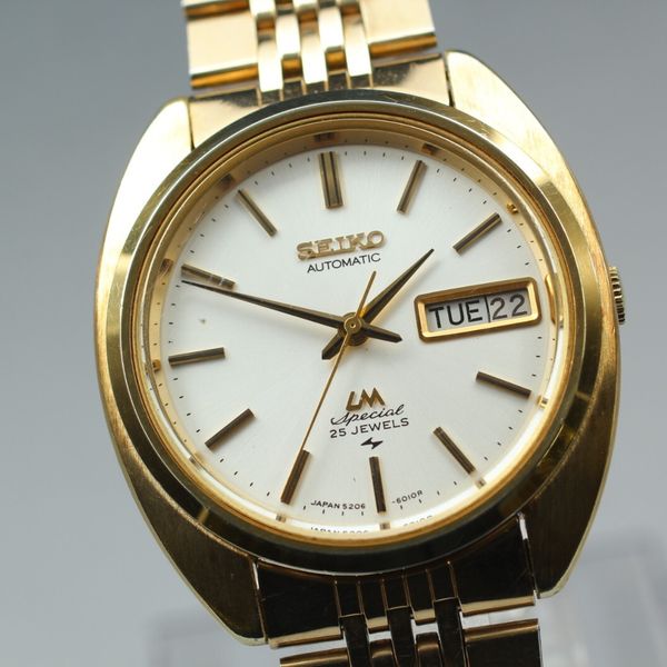 Montre Seiko Lord Matic 5206-6000 Automatique - Acier Inoxydable - Jour/date - Vintage