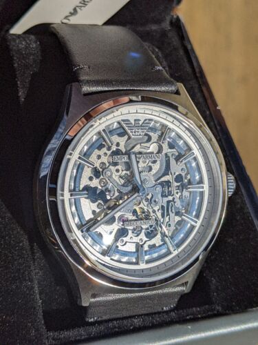 Emporio Armani Watch ZETA MECCANICO AR60003 ~ Brand New 