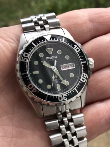 Seiko Kinetic Sports 150 5M23-6B70 Two-Tone Seiko Kinetic 5M23-6B70 Stainless steel Black 1994 Spain  main image 2