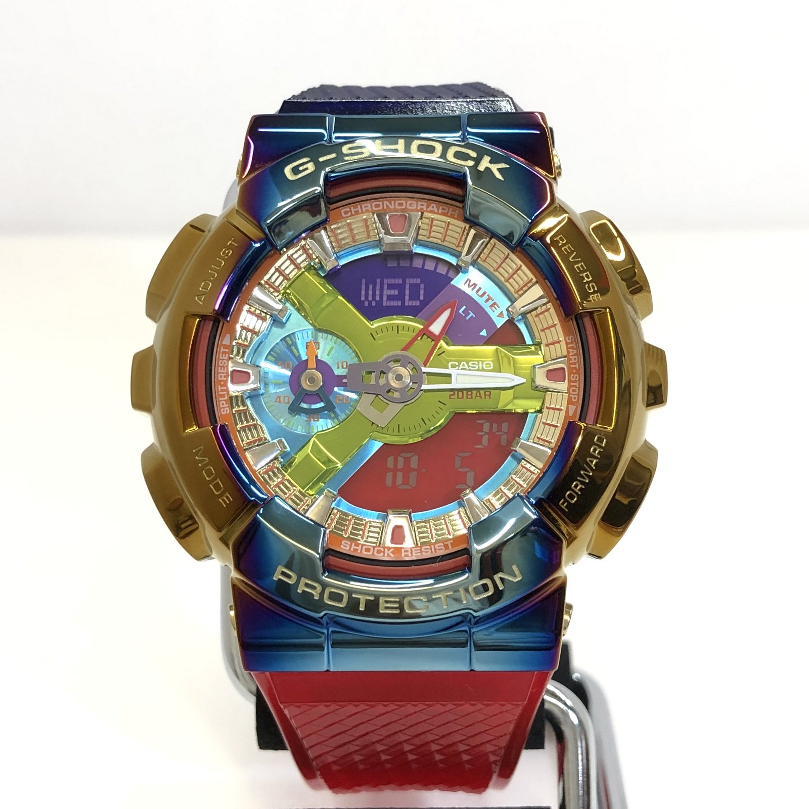 G-SHOCK G-SHOCK CASIO Casio watch GM-110RB-2AJF Rainbow IP metal cover  analog-digital digital-ana quartz round face men's multi-color beautiful  product with tag Mikunigaoka store IT4BO6P47XWG [used] RY6688M |  WatchCharts Marketplace