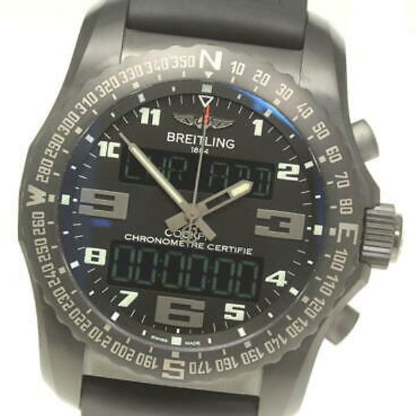 Breitling Cockpit B50 Vb5010 Black Dial Quartz Men's Watch 544447 