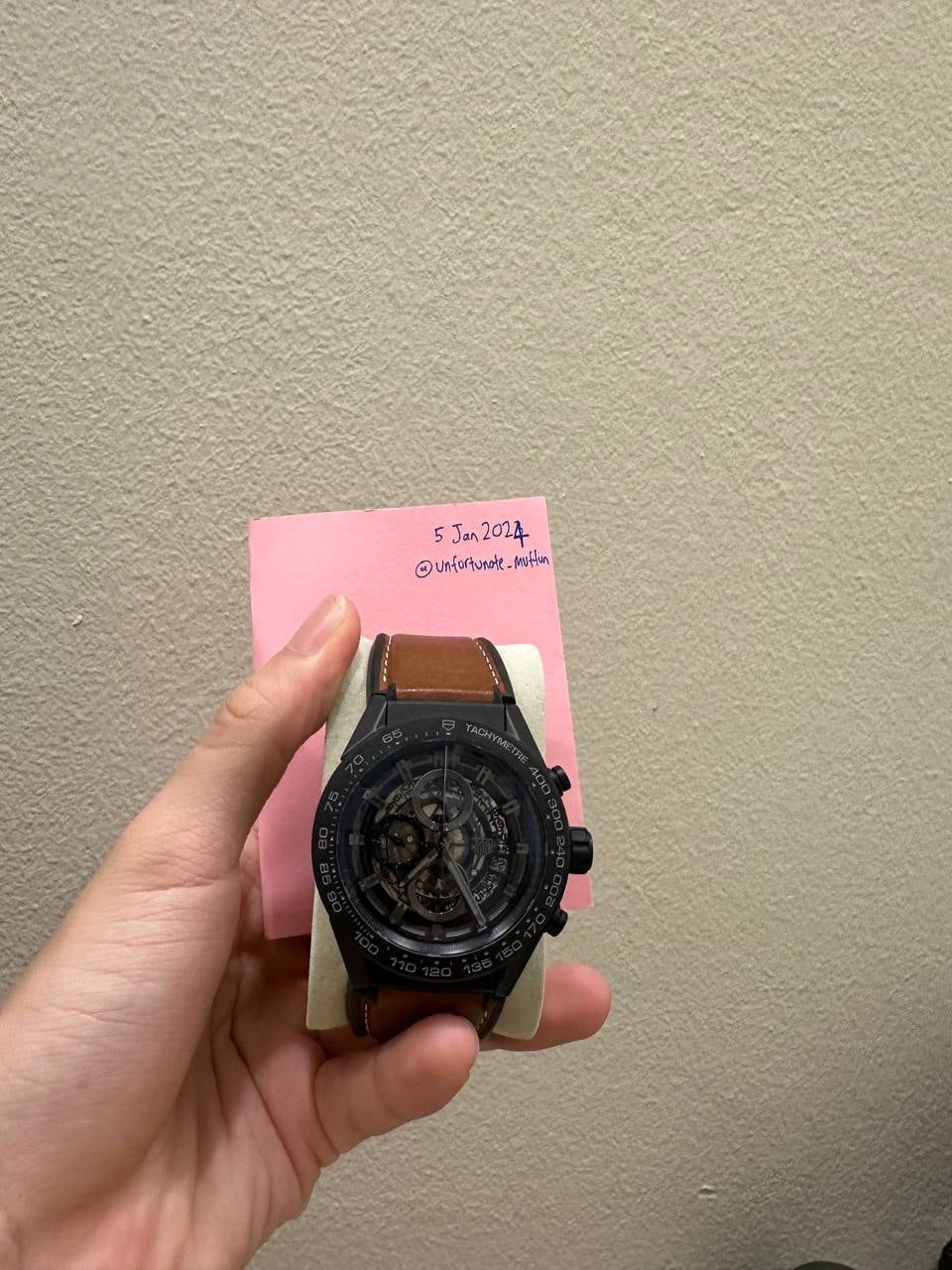 WTS Tag Heuer Carrera Calibre HEUER 01 Skeleton Chronograph Ref