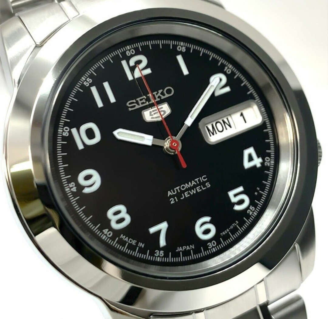 セイコー5 SNKK35J1 Seiko Seiko 5 Automatic Black Dial Men's Watch SNKK35J1