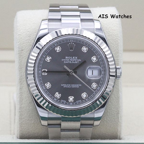 datejust 2 rhodium diamond dial
