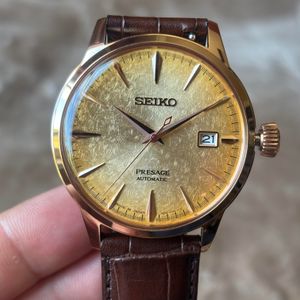 Seiko SSA346J1 Presage Cocktail Sidecar Power Reserve Champagne