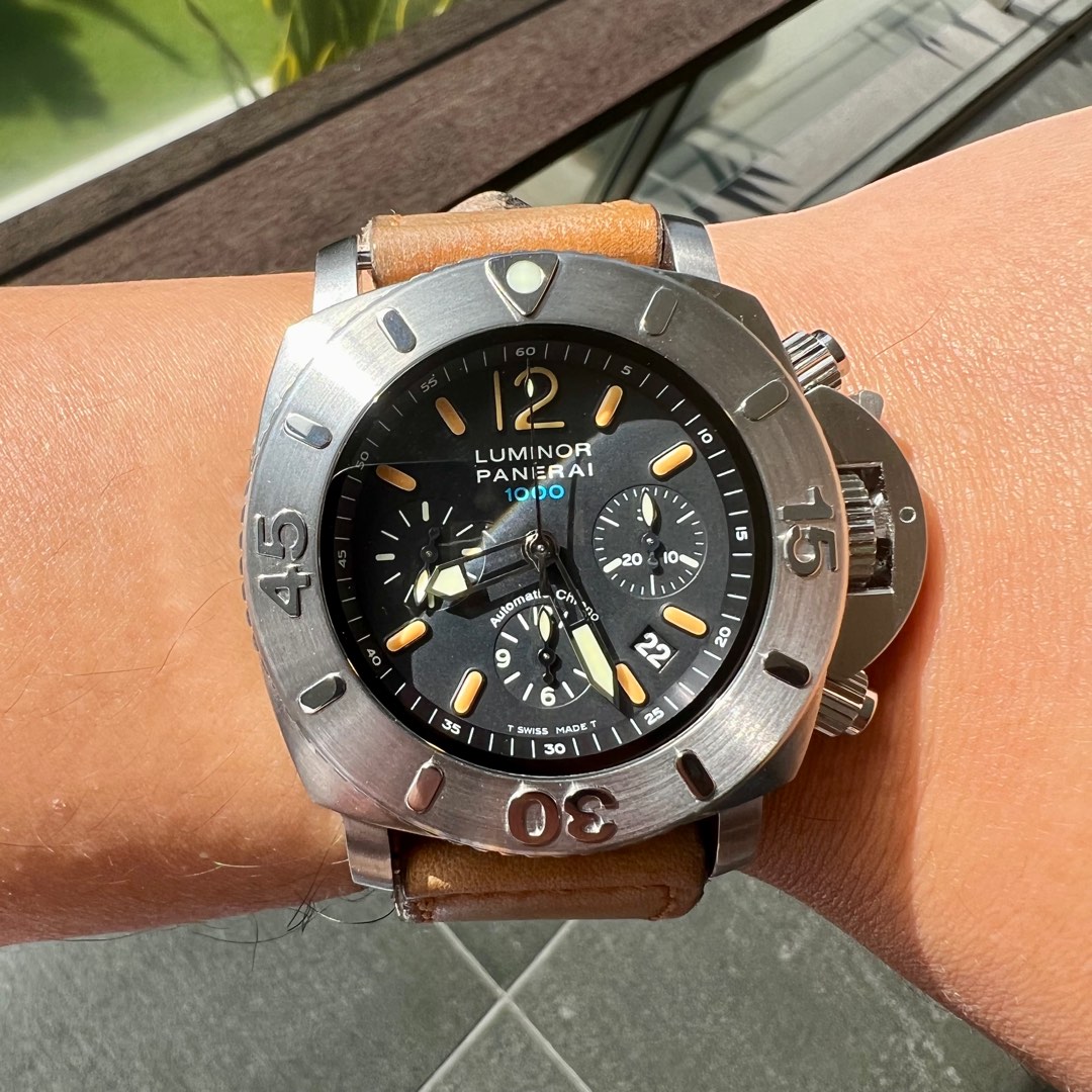 Officine Panerai PAM 187 Luminor Submersible 1950 Chronozilla