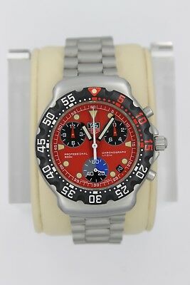 NEW Tag Heuer Red CA1215.BA0493 Chronograph Watch Mens