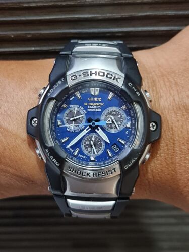 CASIO G SHOCK Giez GS 1000J-2A Blue with Two tones bracelet