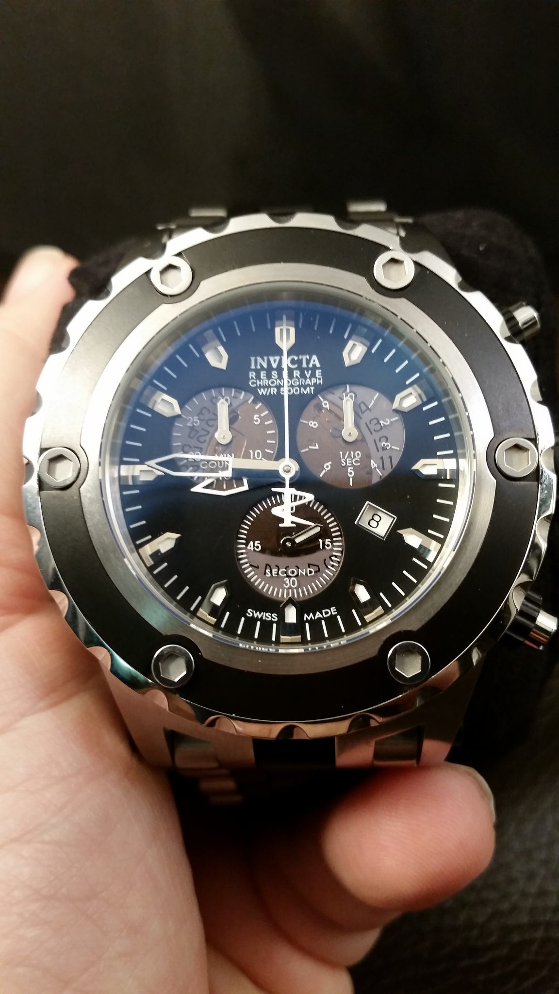 Invicta reserve chronograph wr 500 online mt