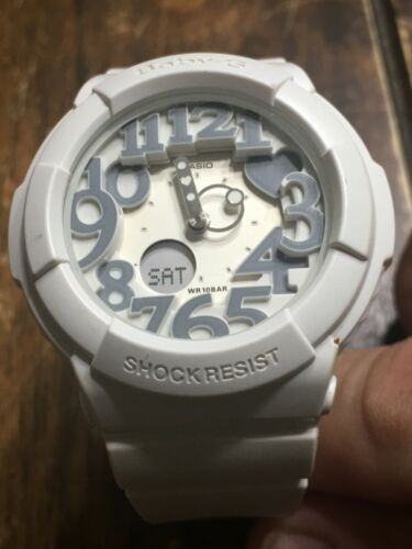 Casio Baby-G Shock Resistant Digital Watch White 5194 BGA-134