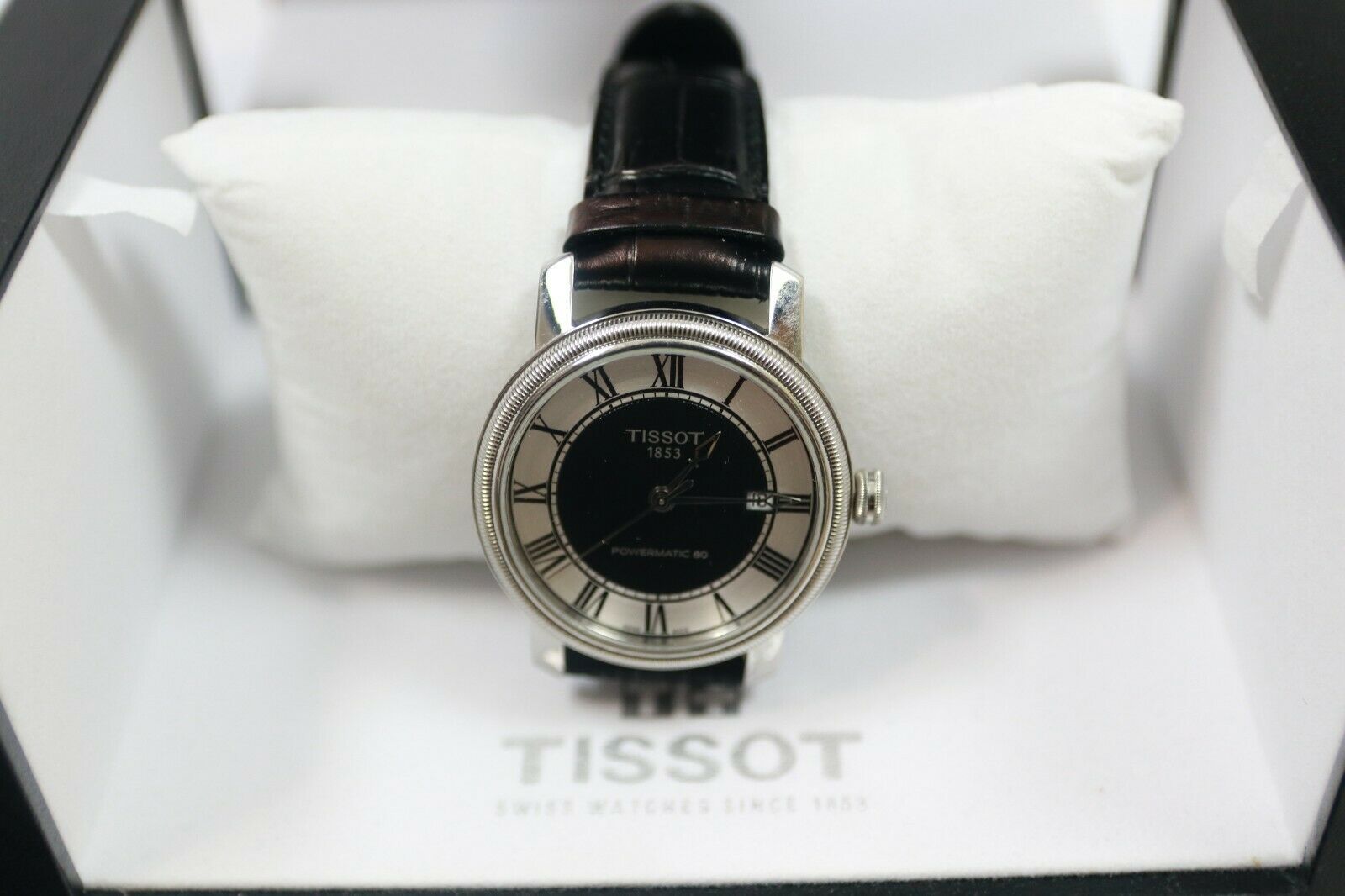 Tissot bridgeport automatic black 2024 dial men's watch t0974071605300