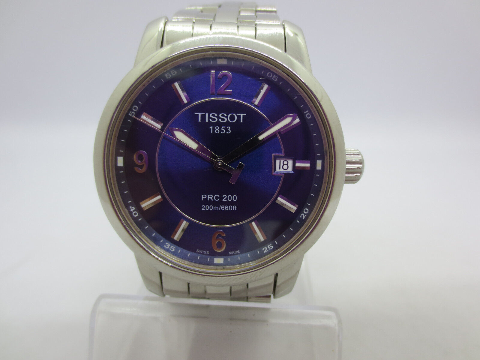 TISSOT PRC 200 200m 660ft DATE 39mm STAINLESS STEEL QUARTZ MENS