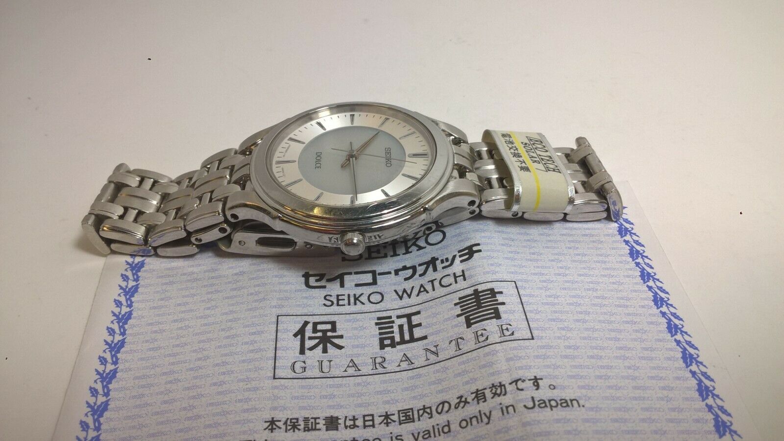 Seiko Dolce SADR003 V181-0AC0 Eco-Tech Solar Watch; New