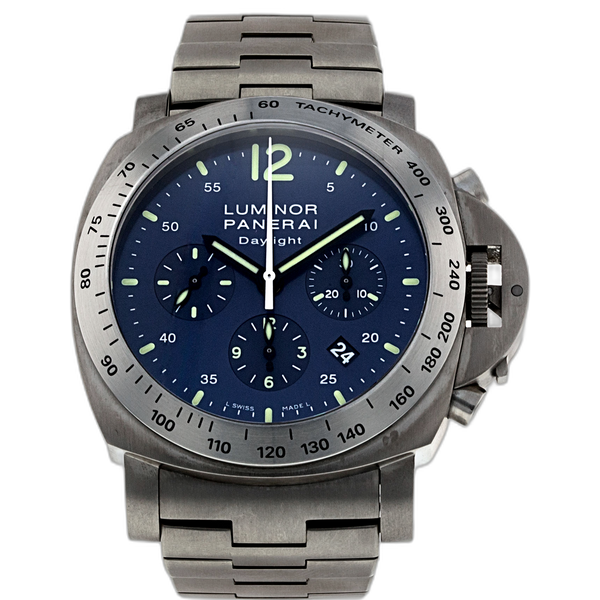 Panerai Luminor Chrono Daylight Titanium Bracelet PAM327 Price Specs Market Insights WatchCharts