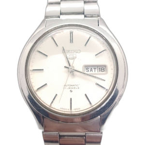 Vintage Seiko 5 6119-8600 automatic mens 21 jewel watch day date