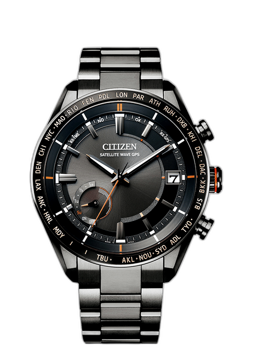 Citizen Attesa ACT Line Black Titanium solar Radio men's watch... for  Rs.60,877 for sale from a Trusted Seller on Chrono24