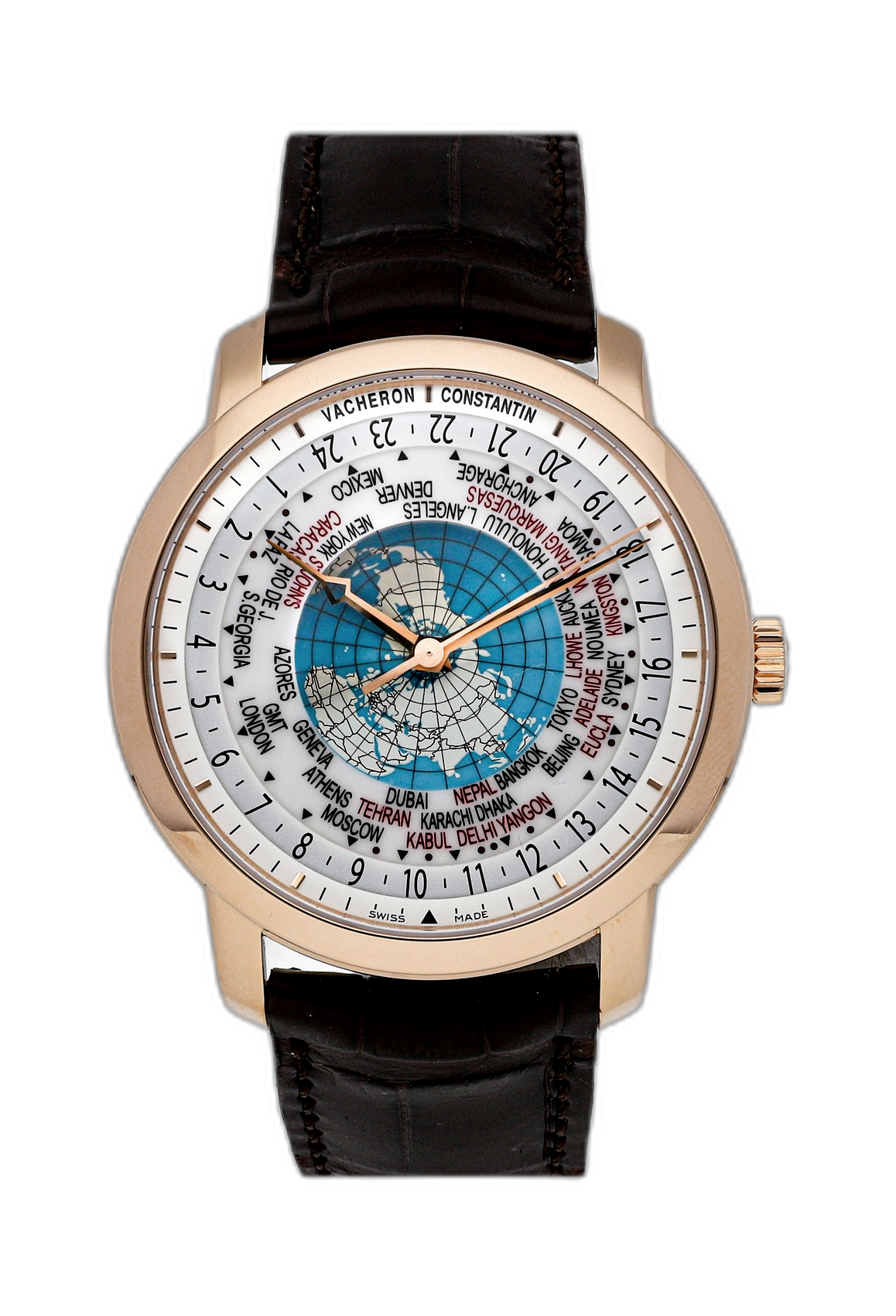 Vacheron Constantin Traditionnelle World Time Pink Gold (86060/000R ...