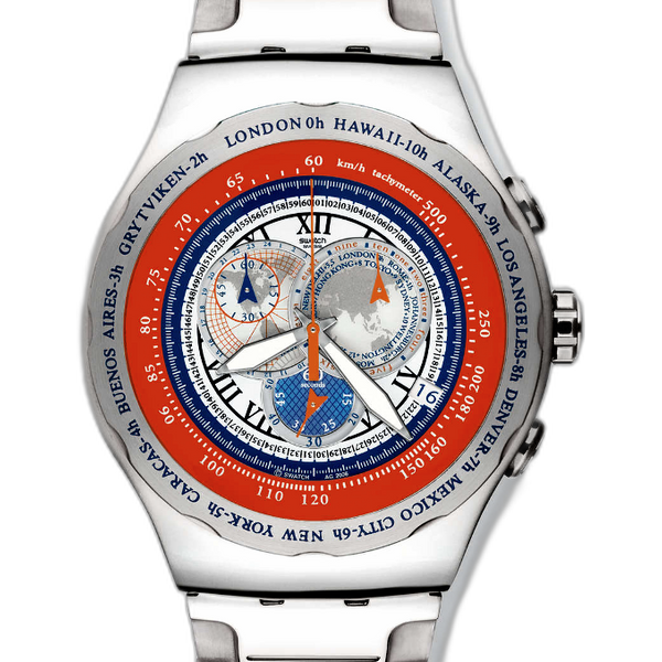Swatch Travel Man YOS418G Price as of May 2026 | WatchCharts