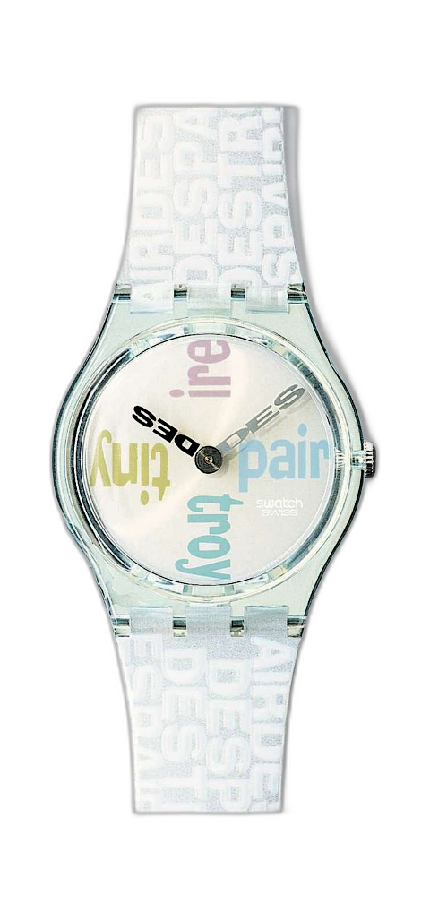 Vintage 1997 Swatch Artist Special GG144 DESTIME by Nancy Dwyer 