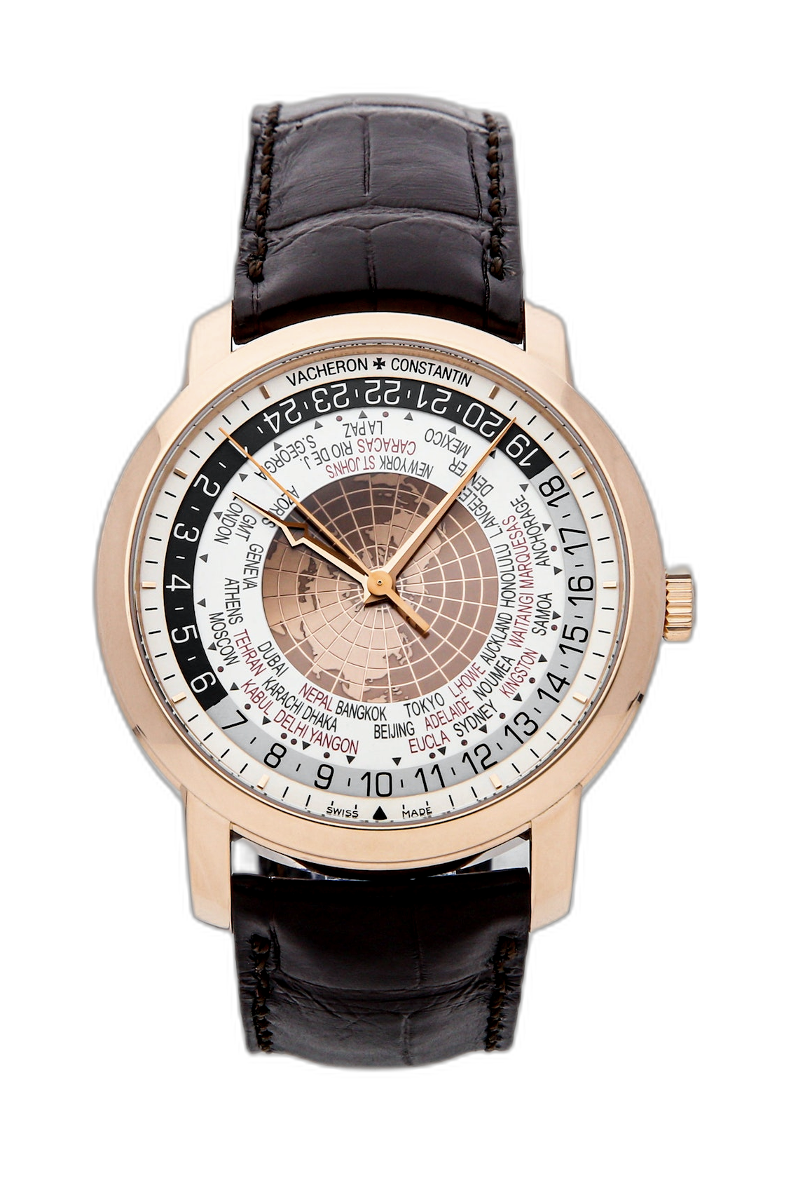Vacheron Constantin Traditionnelle World Time Pink Gold (86060/000R ...