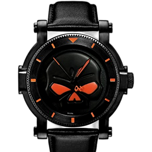 希少】 BULOVA Harley-Davidson スカル 文字盤 腕時計