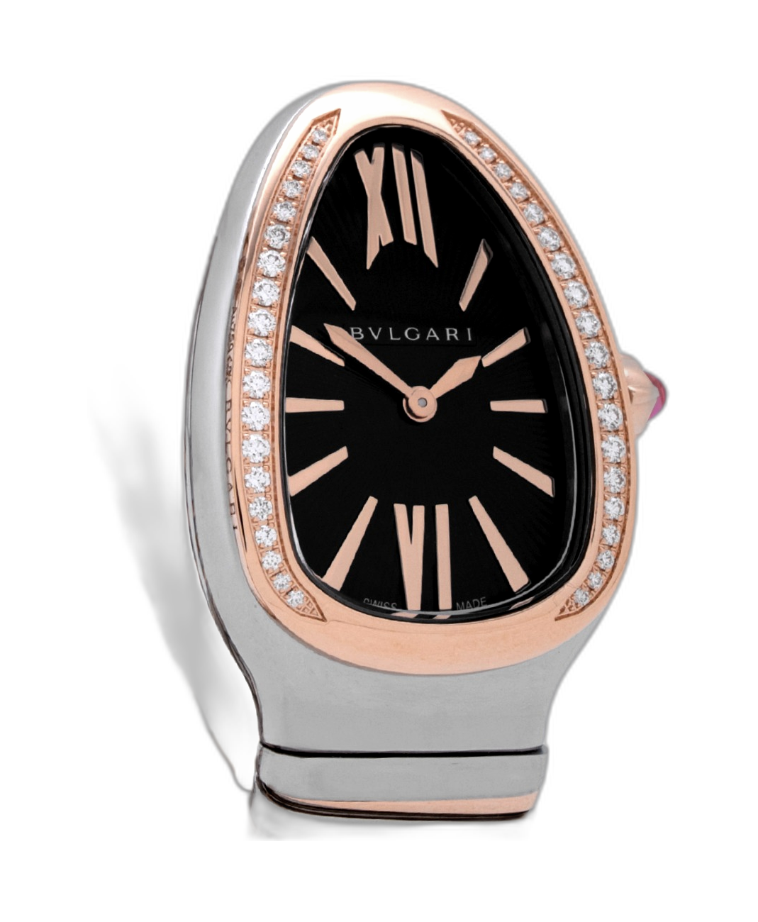 BVLGARI Serpenti Tubogas Two Tone Black Diamond 102098 Price as of