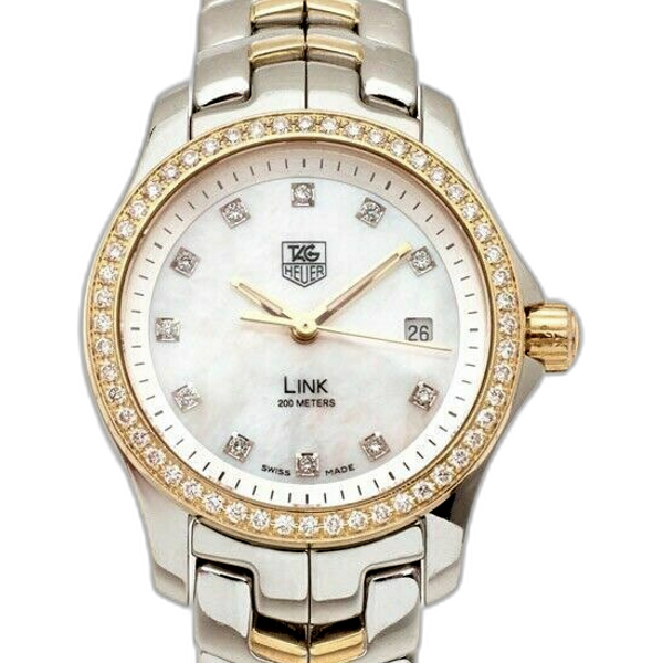 Tag heuer discount link diamond bezel