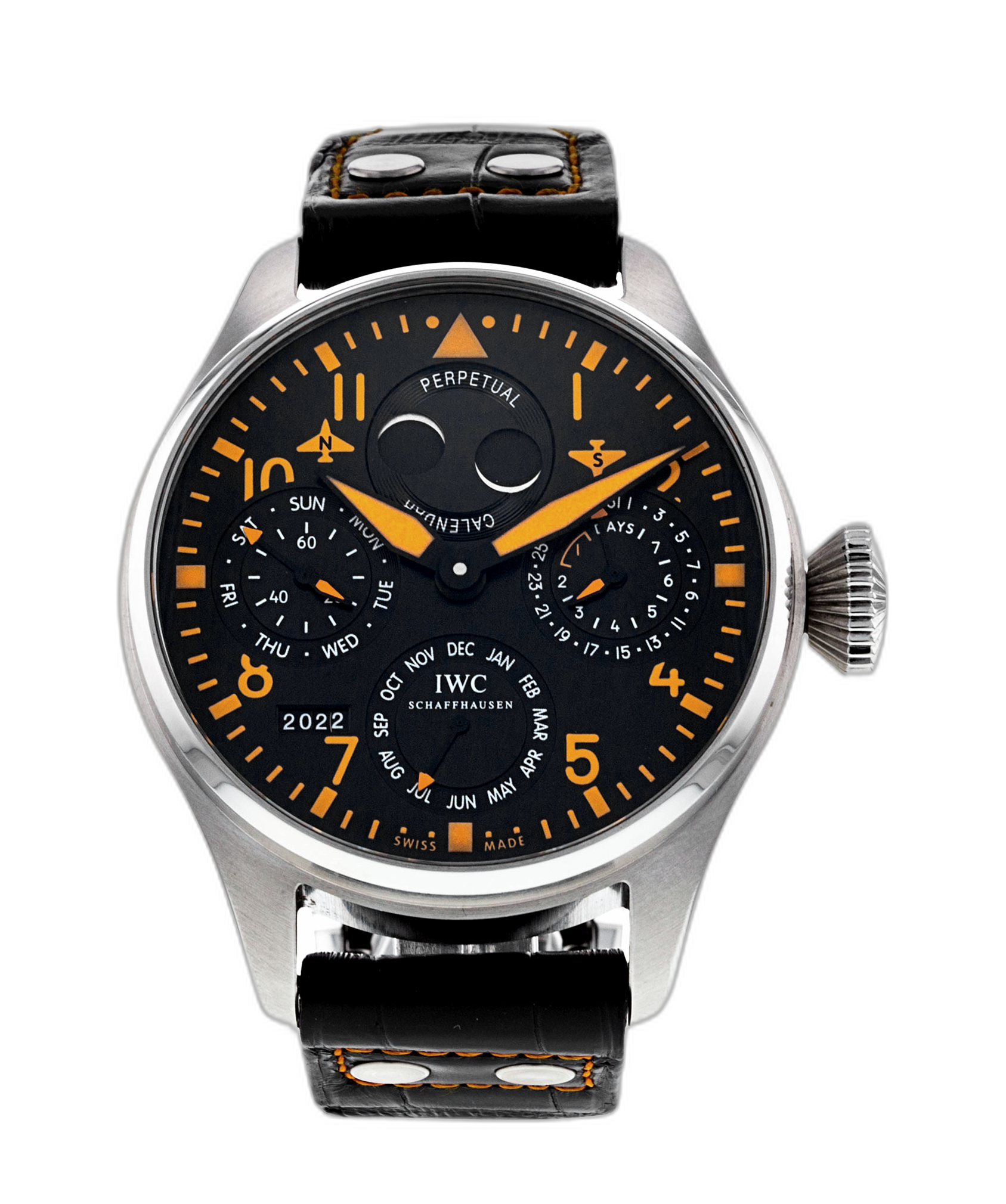 Iwc big pilot perpetual hotsell calendar orange