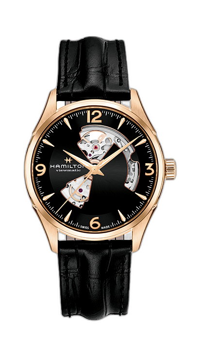 Hamilton Jazzmaster Open Heart 42 Rose Gold H32735731 Price as of