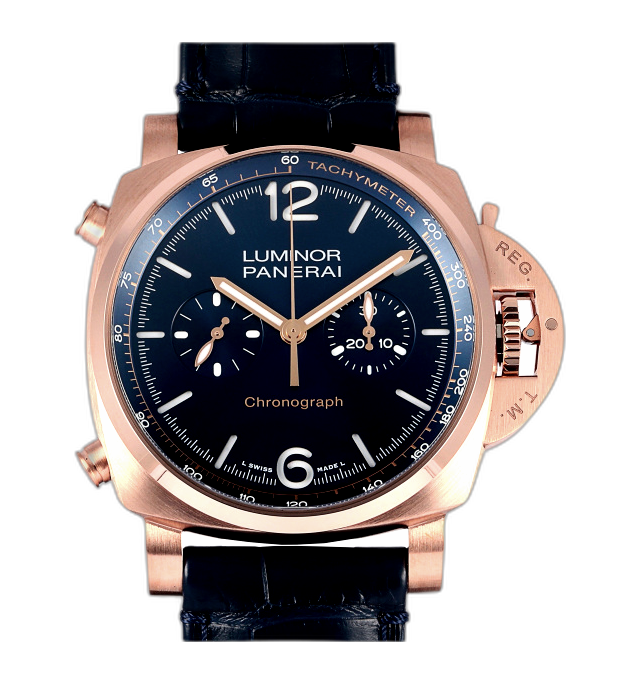 Panerai Luminor 1950 Chrono 44 Goldtech Blue Notte PAM01111