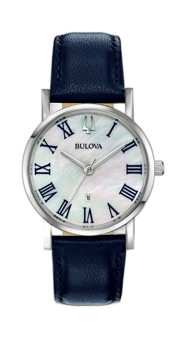 Orologio Uomo Bulova American Clipper 96C131 – Automatico, Cassa Acciaio, Quadrante Nero, Cinturino Pelle