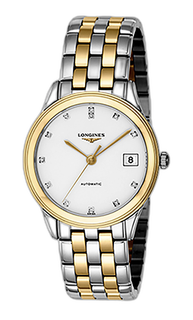 Longines Flagship 35.6 Automatic Two Tone White Diamond L4.774.3