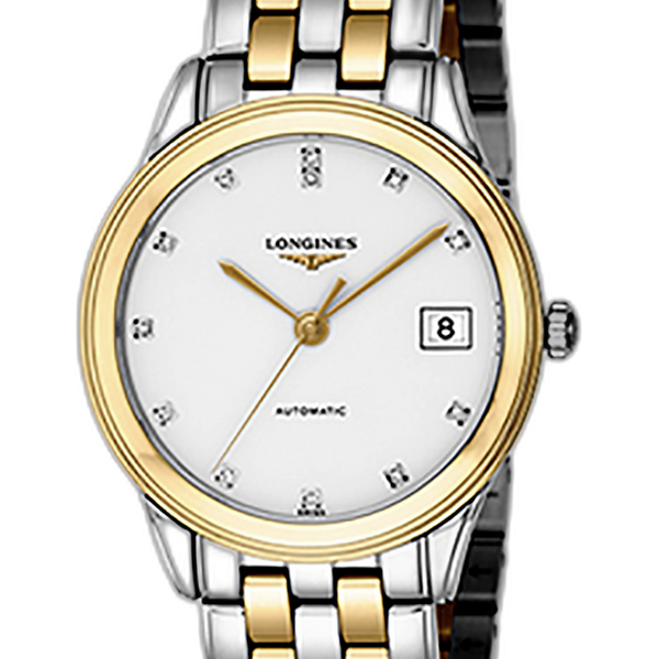 Longines Flagship 35.6 Automatic Two Tone White Diamond L4.774.3