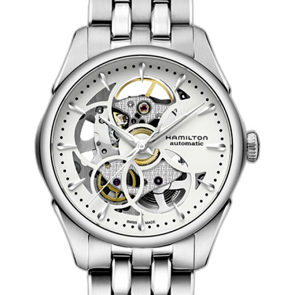 Hamilton Jazzmaster Skeleton Lady Auto 36 Stainless Steel (H32405111 ...