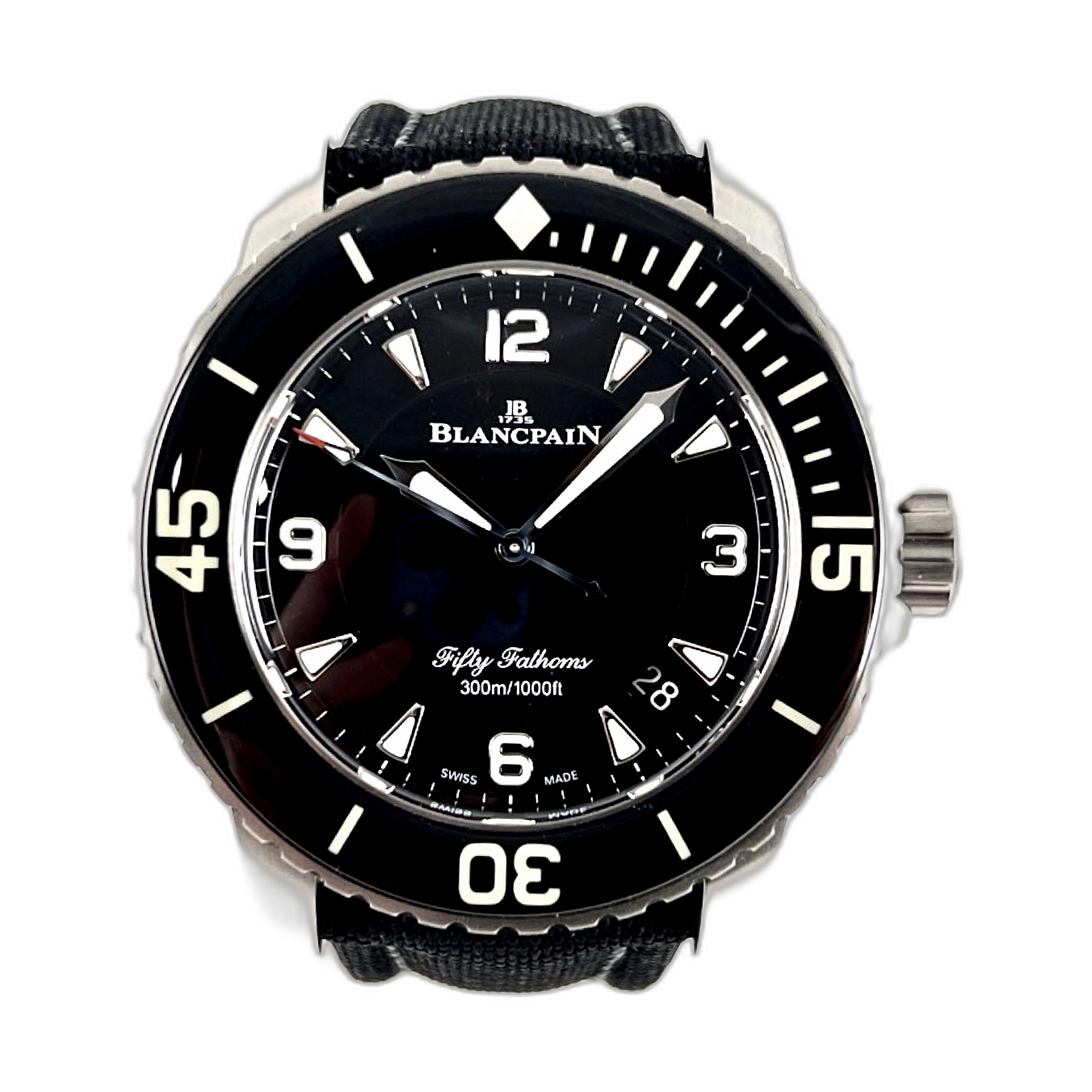 Blancpain Fifty Fathoms Automatique Titanium 5015-12B30-B52B Price ...