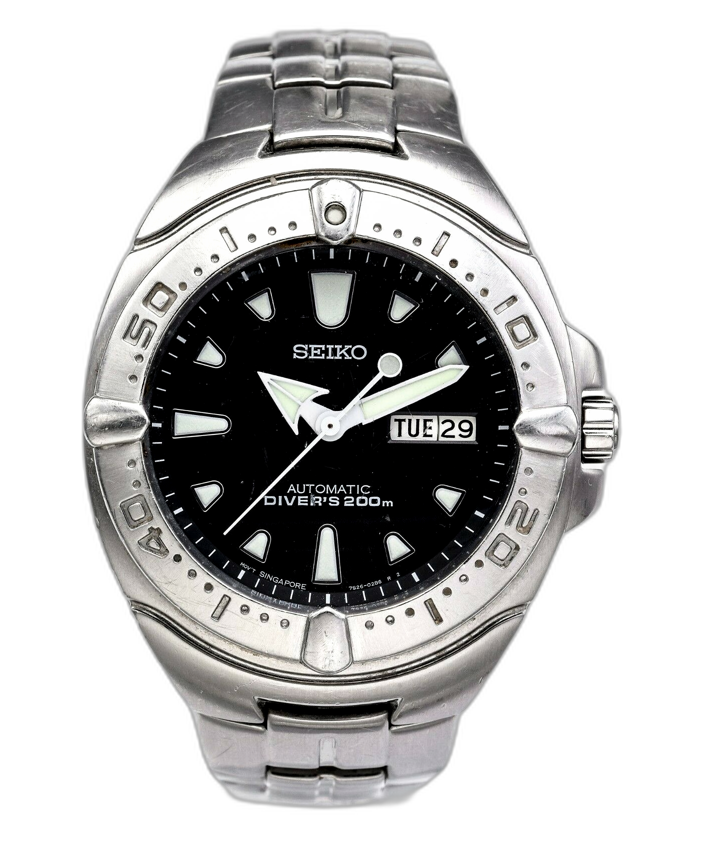 さこ SEIKO SUP333 Solar Diamond Accent Silver Tone Stainless