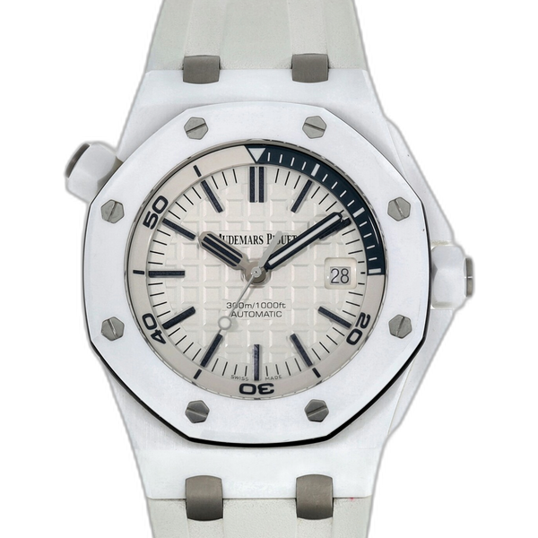 Audemars Piguet Royal Oak Offshore Diver White Ceramic 15707CB Price as ...