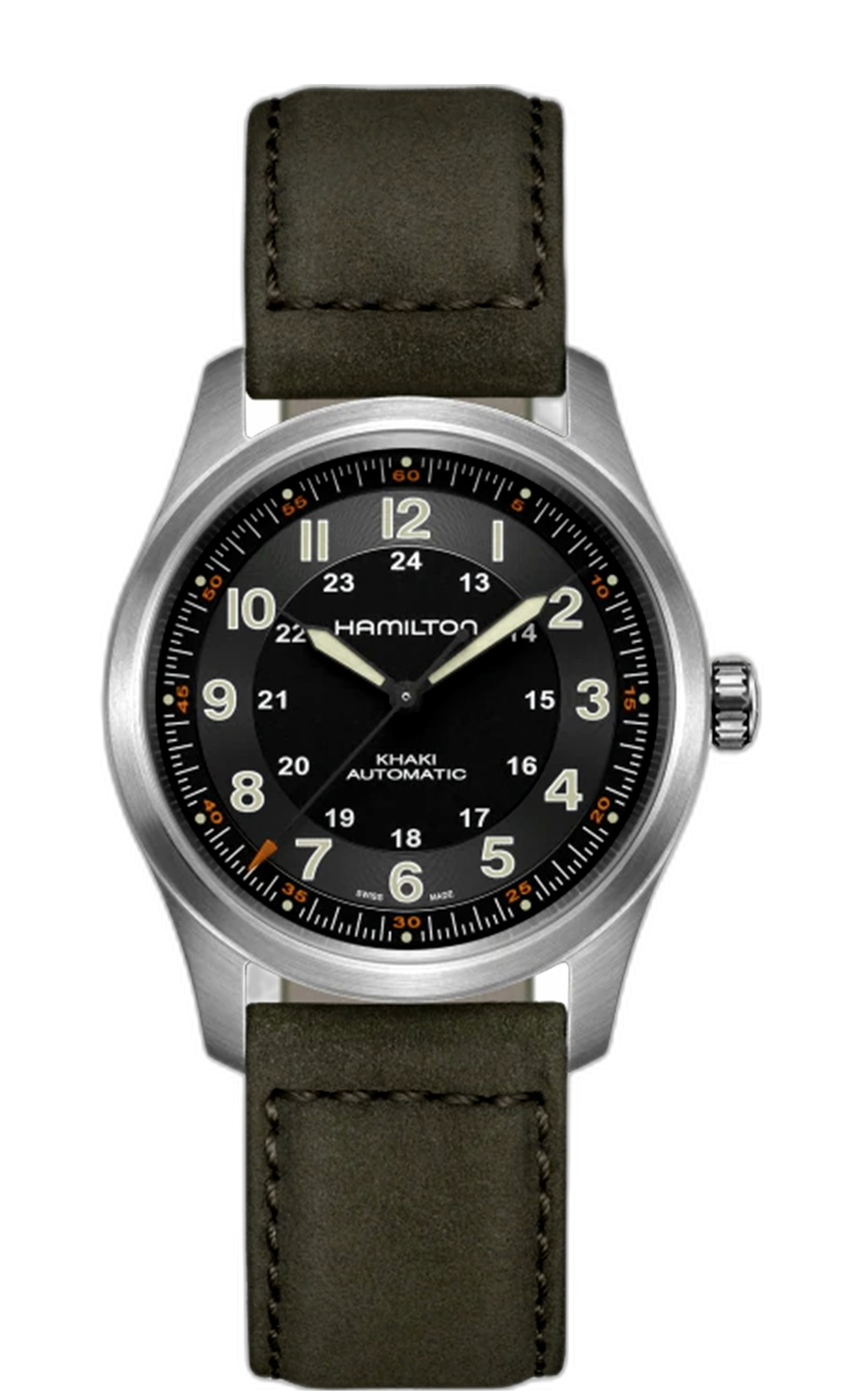 Hamilton Khaki Field Titanium Auto 38 H70205830 Price, Specs, Market 