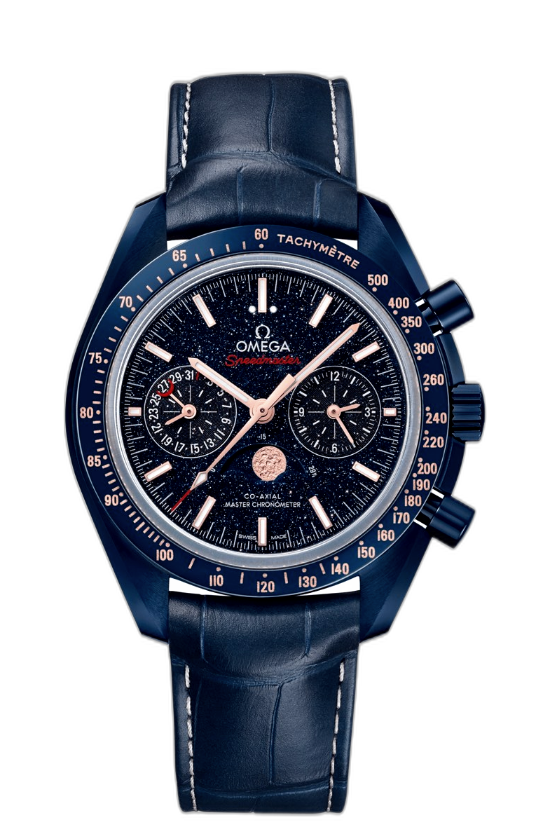 Omega speedmaster blue side of the moon clearance aventurine