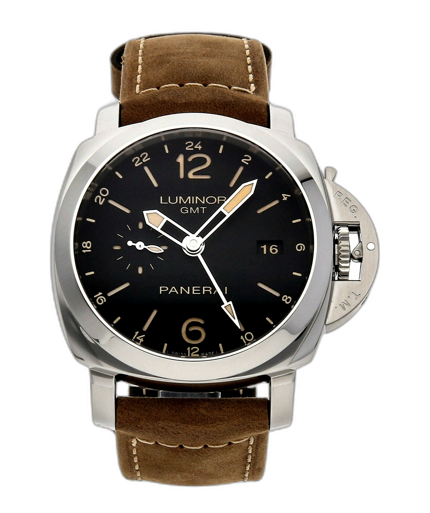 Panerai Luminor 1950 3 Days GMT Auto Steel Strap Watch PAM