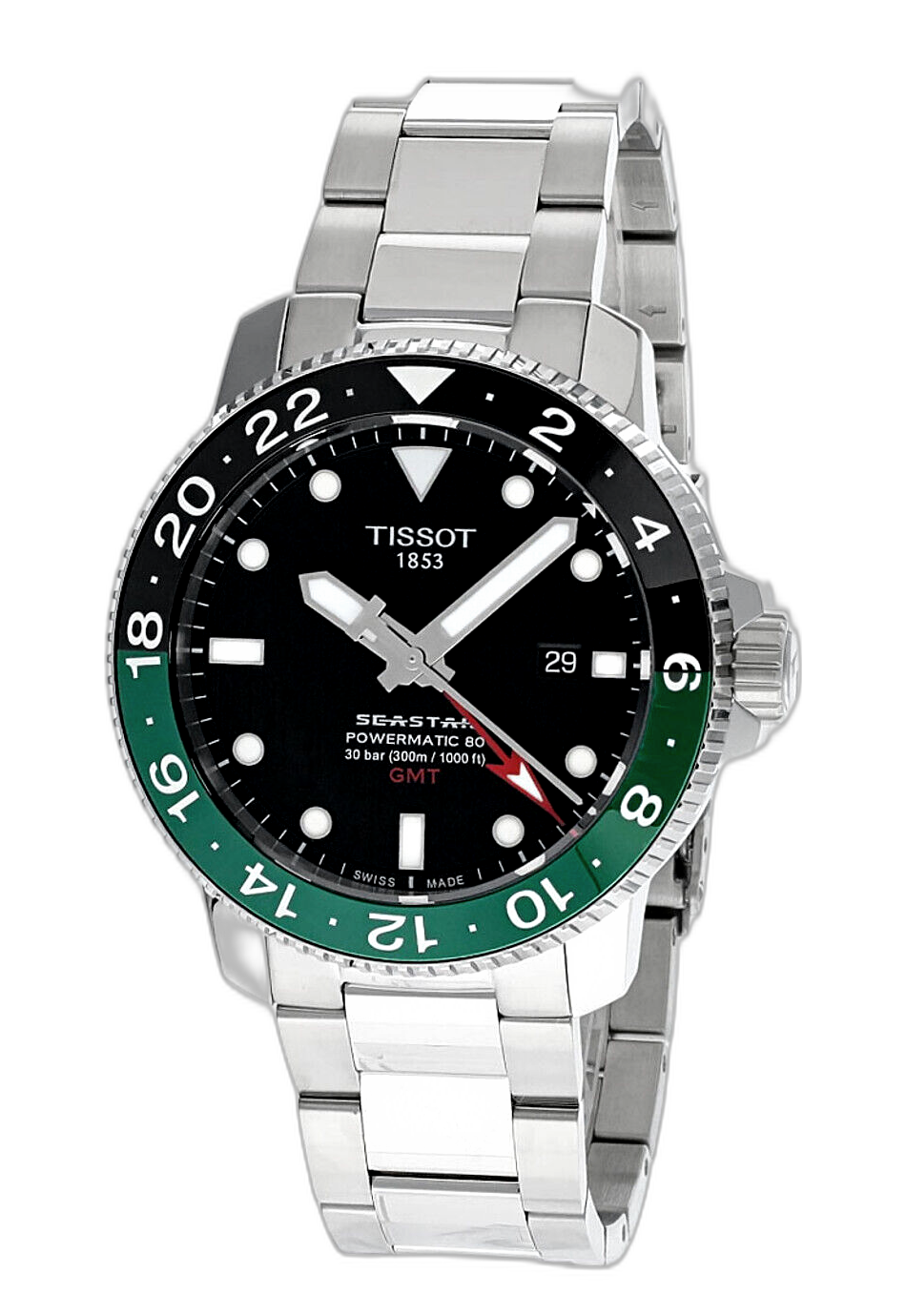 Tissot Seastar 1000 Powermatic 80 GMT Stainless Steel T120.429.11