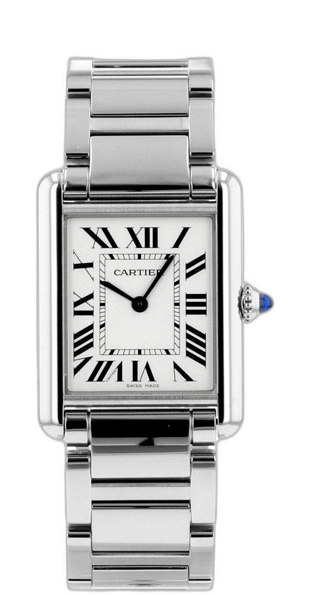 CRWSTA0052 - Tank Must watch - Large model, quartz movement, steel - Cartier